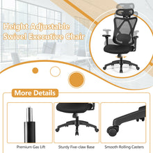 Load image into Gallery viewer, Gymax Reclining Mesh Office Chair Swivel Chair w Adjustable Lumbar Support