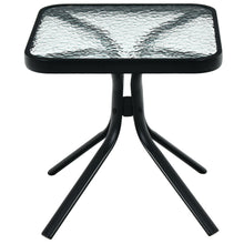 Load image into Gallery viewer, Gymax 3PCS Patio Bistro Conversation Set w Folding Chairs & Square Table