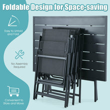 Load image into Gallery viewer, Gymax 5PCS Patio Folding Table & Chairs Set Outdoor Dining Set w Umbrella Hole