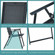 Load image into Gallery viewer, Gymax 5PCS Patio Folding Table & Chairs Set Outdoor Dining Set w Umbrella Hole