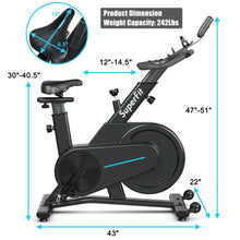 Load image into Gallery viewer, Gymax Magnetic Exercise Gym Bike Indoor Cycling Bike wAdjustable Seat Handle