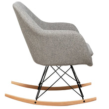 Load image into Gallery viewer, Gymax Set of 2 Accent Rocking Chair Upholstered Rocking Arm Chair w Cushion