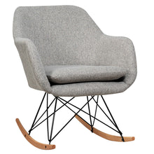 Load image into Gallery viewer, Gymax Set of 2 Accent Rocking Chair Upholstered Rocking Arm Chair w Cushion