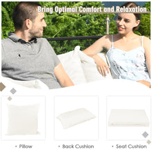 Load image into Gallery viewer, Gymax 7PCS PE Rattan Patio Sectional Sofa Conversation Set w White Cushions