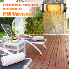 Load image into Gallery viewer, Gymax Wall-Mounted Electric Heater Patio Infrared Heater W Remote Control