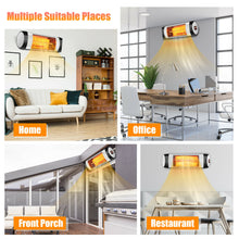 Load image into Gallery viewer, Gymax Wall-Mounted Electric Heater Patio Infrared Heater W Remote Control