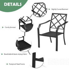 Load image into Gallery viewer, Gymax Set of 4 Stackable Patio Dining Chair Cushioned Armchair Bistro Chair