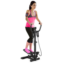 Load image into Gallery viewer, Gymax Adjustable Stair Step Machine Fitness Twisting Stepper w Removable Handlebar
