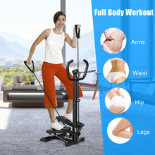 Load image into Gallery viewer, Gymax Adjustable Stair Step Machine Fitness Twisting Stepper w Removable Handlebar
