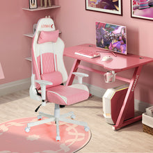 Load image into Gallery viewer, Gymax Gaming Chair Racing Style Adjustable Swivel Computer Office Chair Pink