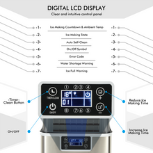 Load image into Gallery viewer, Gymax Portable Ice Maker 40Lbs24H Countertop Self-Cleaning with Ice Scoop and Basket