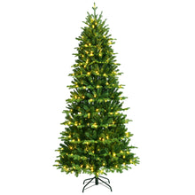 Load image into Gallery viewer, Gymax 6/7/8 ft Pre-Lit Christmas Tree Artificial Hinged Xmas Tree w/ LED Lights