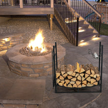 Load image into Gallery viewer, Gymax 30'' Firewood Rack W4 Tool Set Kindling Holders for Indoor & Outdoor