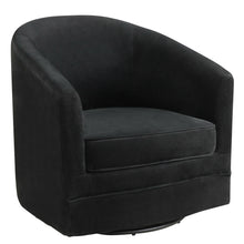 Load image into Gallery viewer, Gymax Modern Swivel Barrel Chair Upholstered Velvet Armchair with Metal Base