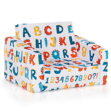 Load image into Gallery viewer, Gymax 2 in 1 Kids Convertible Sofa Children Flip-out Chair Lounger Couch Sleeper