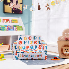 Load image into Gallery viewer, Gymax 2 in 1 Kids Convertible Sofa Children Flip-out Chair Lounger Couch Sleeper