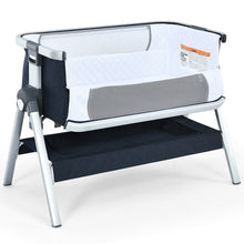 Load image into Gallery viewer, Gymax Baby Bassinet Bedside Sleeper w/Storage Basket & Wheel for Newborn