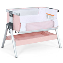 Load image into Gallery viewer, Gymax Baby Bassinet Bedside Sleeper w/Storage Basket & Wheel for Newborn