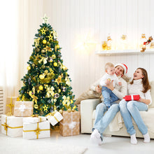 Load image into Gallery viewer, Gymax 7.5 ft Pre-Lit Christmas Tree Artificial Xmas Tree w/ 140pcs Ornaments