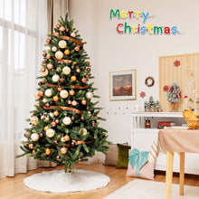 Load image into Gallery viewer, Gymax 7.5 ft Pre-Lit Hinged Christmas Tree Artificial Xmas Tree w/ 100pcs Ornaments