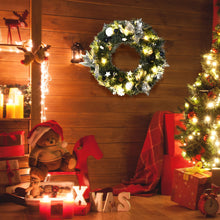 Load image into Gallery viewer, Gymax 20 in Pre-Lit Artificial Christmas Wreath Full-Decorated w/ LED Lights & Timer