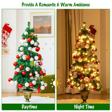Load image into Gallery viewer, Gymax 2PCS 4 ft Pre-Lit Spiral Topiary Christmas Tree Artificial Helical Xmas Tree
