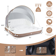 Load image into Gallery viewer, Gymax Floating Canopy Island Inflatable Pool Float Lounge Raft w/ Retractable Canopy