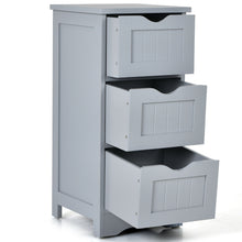 Load image into Gallery viewer, Gymax 3-Drawer Bathroom Floor Cabinet Free Standing Side Storage Organizer