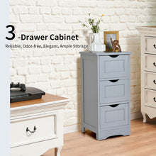 Load image into Gallery viewer, Gymax 3-Drawer Bathroom Floor Cabinet Free Standing Side Storage Organizer