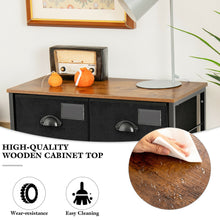 Load image into Gallery viewer, Gymax 5 Drawer Dresser Fabric Storage Tower Organizer Unit Sturdy Steel Frame
