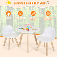 Load image into Gallery viewer, Gymax Kids Table & 2 Chairs Set Modern Activity Play Table w/Beech Leg Cushion