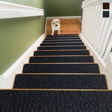 Load image into Gallery viewer, Gymax 15PCS Non-Slip Carpet Stair Treads 30'' x 8'' Mats Indoor for Wooden Steps