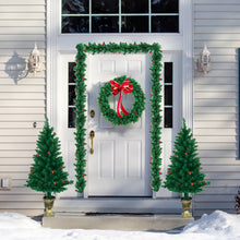 Load image into Gallery viewer, Gymax 4PCS Pre-Lit Artificial Christmas Decoration Set Holiday Decor w/ LED Lights