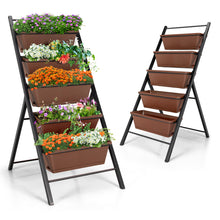 Load image into Gallery viewer, Gymax 2PCS 5-Tier Vertical Raised Garden Bed Elevated Planter 5 Container Box
