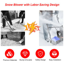 Load image into Gallery viewer, Gymax 18-Inch 15 Amp Electric Snow Thrower Corded Snow Blower 720Lbs/Minute Blue