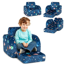 Load image into Gallery viewer, Gymax 3-in-1 Convertible Kid Sofa Bed Flip-Out Chair Lounger for Toddler
