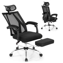 Load image into Gallery viewer, Gymax High Back Office Chair Mesh Reclining Executive Chair w/ Retractable Footrest