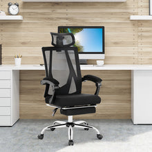 Load image into Gallery viewer, Gymax High Back Office Chair Mesh Reclining Executive Chair w/ Retractable Footrest