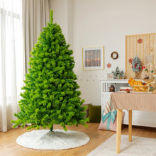 Load image into Gallery viewer, Gymax 4.5/6.5/7.5 FT Verdant Artificial Christmas Tree Hinged Green Flocked Xmas Tree