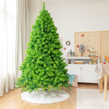 Load image into Gallery viewer, Gymax 4.5/6.5/7.5 FT Verdant Artificial Christmas Tree Hinged Green Flocked Xmas Tree