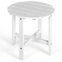 Load image into Gallery viewer, Gymax 18'' Patio Round Side End Coffee Table Wooden Slat Garden Deck