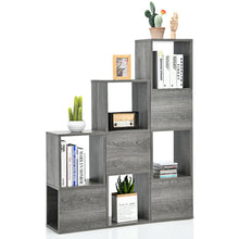 Load image into Gallery viewer, Gymax Bookshelf Free Combination Bookcase Storage Organizer Display Shelf Grey