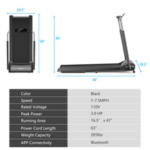 Load image into Gallery viewer, Gymax Folding Treadmill 3.0HP Electric Walking Running Machine w/ LED Touch Screen