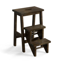 Load image into Gallery viewer, Gymax 3 Tier Step Stool 3 in 1 Folding Ladder 24'' Storage Shelf Multi-function