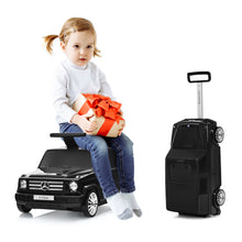 Load image into Gallery viewer, Gymax 2 in 1 Kid Riding Travel Suitcase Licensed Mercedes Benz Ride on Car Toy