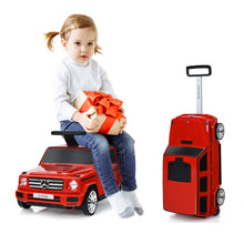 Load image into Gallery viewer, Gymax 2 in 1 Kid Riding Travel Suitcase Licensed Mercedes Benz Ride on Car Toy