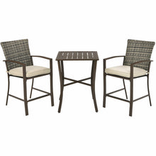 Load image into Gallery viewer, Gymax 3PCS Patio Bar Set Outdoor Conversation Furniture Set w/ Cushions