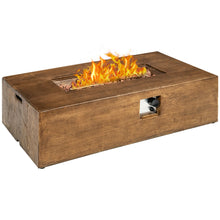Load image into Gallery viewer, Gymax 48 x27-inch Outdoor Gas Fire Pit Table 50,000 BTU W/ Lava Rocks & Cover