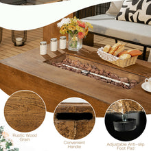 Load image into Gallery viewer, Gymax 48 x27-inch Outdoor Gas Fire Pit Table 50,000 BTU W/ Lava Rocks & Cover