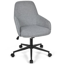 Load image into Gallery viewer, Gymax Linen Accent Office Chair Adjustable Rolling Swivel Task Chair w/Armrest